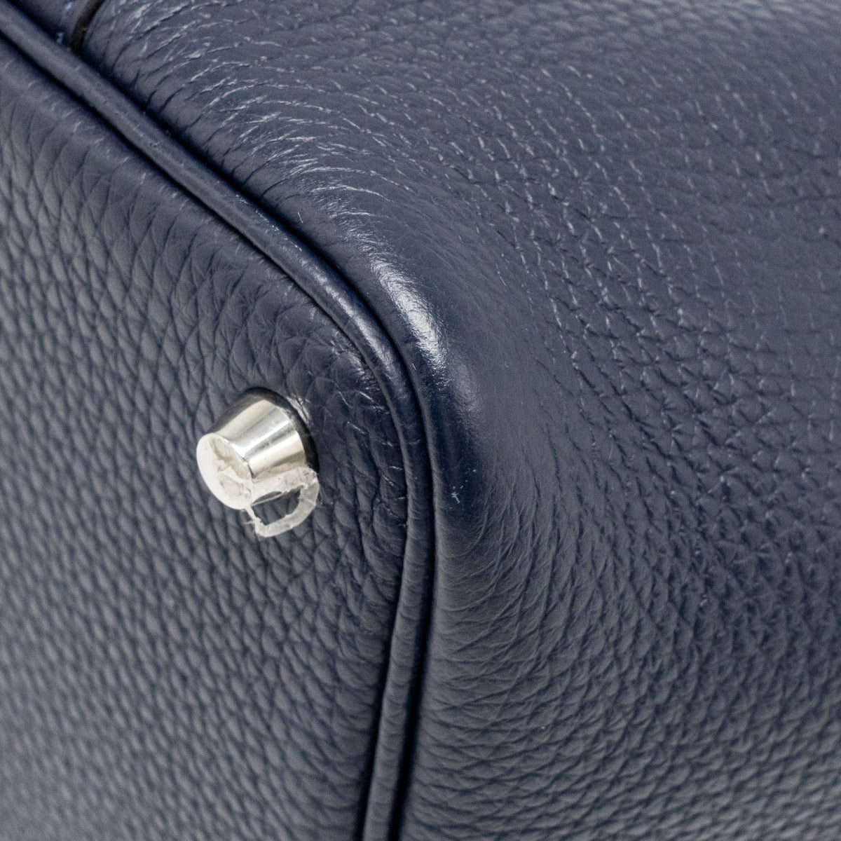 Hermes Picotin 18 Lock Bag Clemence Blue Nuit SHW