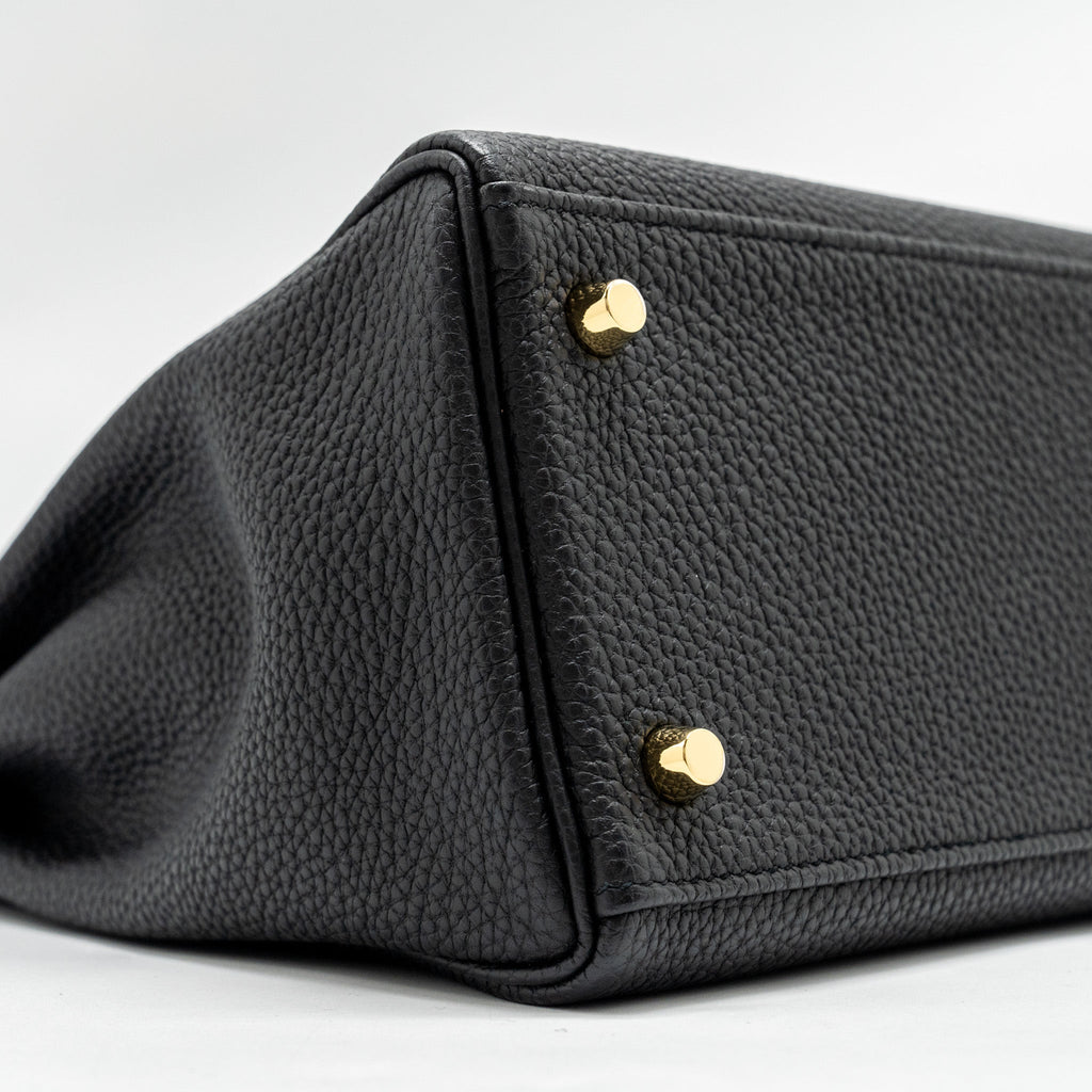 Hermes Kelly 32 Togo Black GHW