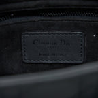DIOR SMALL LADY DIOR CALFSKIN SO BLACK WITH BLACK HARDWARE