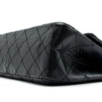 CHANEL LARGE 2.55 REISSUE FLAP BAG AGED CALFSKIN BLACK LGHW