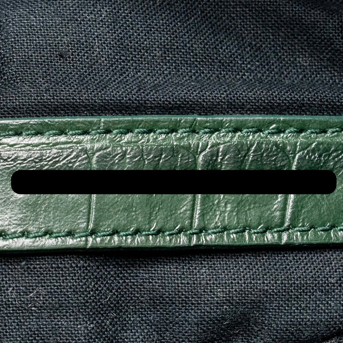 Balenciaga Le cagole XS Shoulder Bag Crocodile Embossed Calfskin Dark Forest Green GHW
