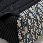 DIOR MEN’S BACKPACK DIOR OBLIQUE CANVAS / CALFSKIN BLUE / BLACK SHW