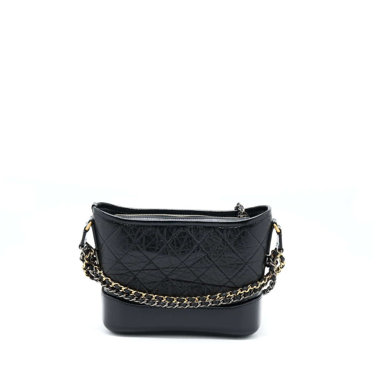 CHANEL SMALL GABRIELLE HOBO BAG BLACK WITH MULTICOLOUR HARDWARE (MICROCHIP)