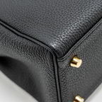 Hermes Kelly 32 Togo Black GHW
