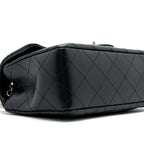 CHANEL MINI RECTANGULAR FLAP BAG LAMBSKIN BLACK SHW (MICROCHIP)