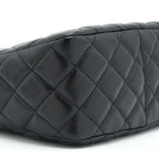 CHANEL 22S PEARL CRUSH HOBO BAG LAMBSKIN BLACK GHW