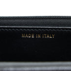 CHANEL 22B DETAIL CC LOGO WALLET ON CHAIN CAVIAR BLACK LGHW (MICROCHIP)