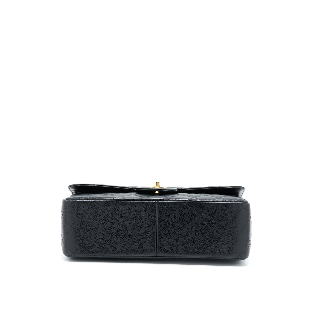 CHANEL JUMBO CLASSIC FLAP BAG CAVIAR BLACK GHW