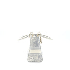 DIOR MEDIUM LADY DIOR BAG D-LITE BAG LIGHT GREY LGHW