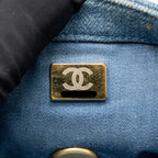 Chanel Pearl Crush Mini Rectangular Denim Blue GHW (Microchip)
