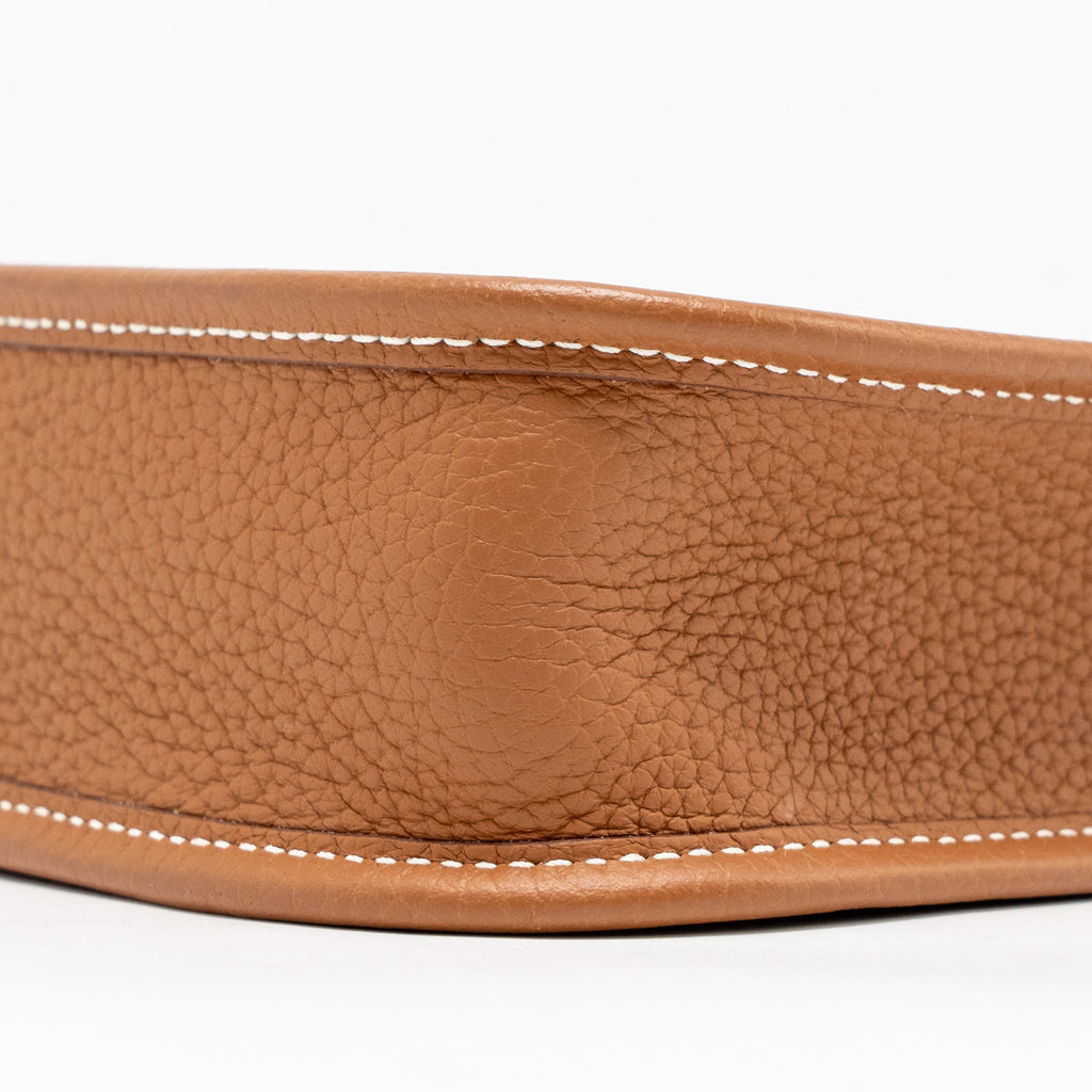HERMES Mini Evelyn Clemence Gold GHW
