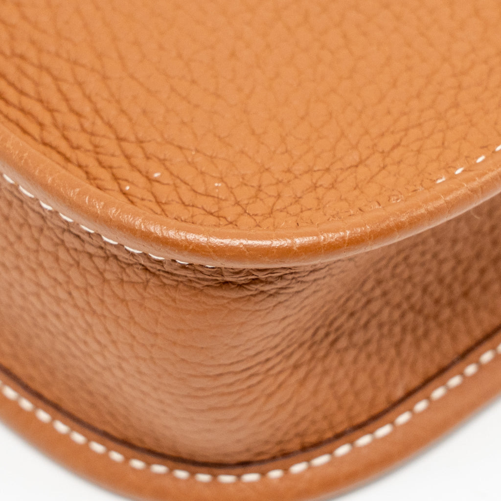 HERMES Mini Evelyn Clemence Gold GHW