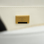 CHANEL 22S HEART BAG LAMBSKIN WHITE LGHW (MICROCHIP)