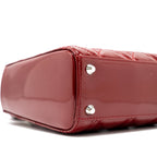 DIOR MINI LADY DIOR PATENT RED SHW