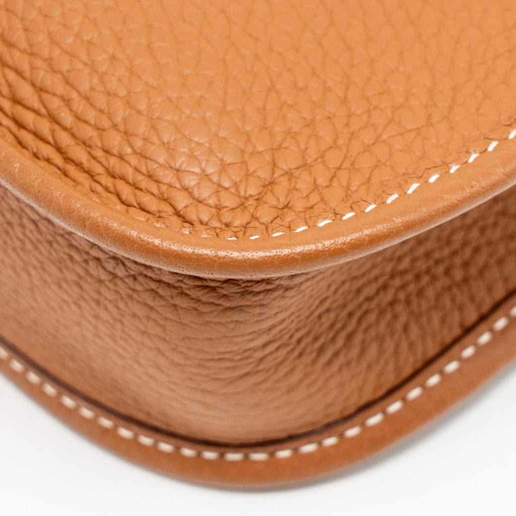 HERMES Mini Evelyn Clemence Gold GHW