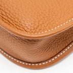 HERMES Mini Evelyn Clemence Gold GHW