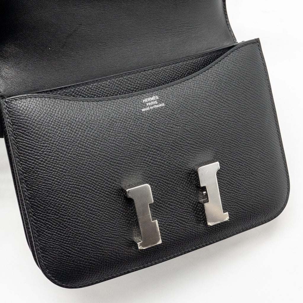 Hermes mini constance epsom black shw