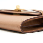 HERMES KELLY TO GO CHEVRE MYSORE LEATHER 2J QUEBRACHO GHW