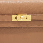 HERMES KELLY TO GO CHEVRE MYSORE LEATHER 2J QUEBRACHO GHW