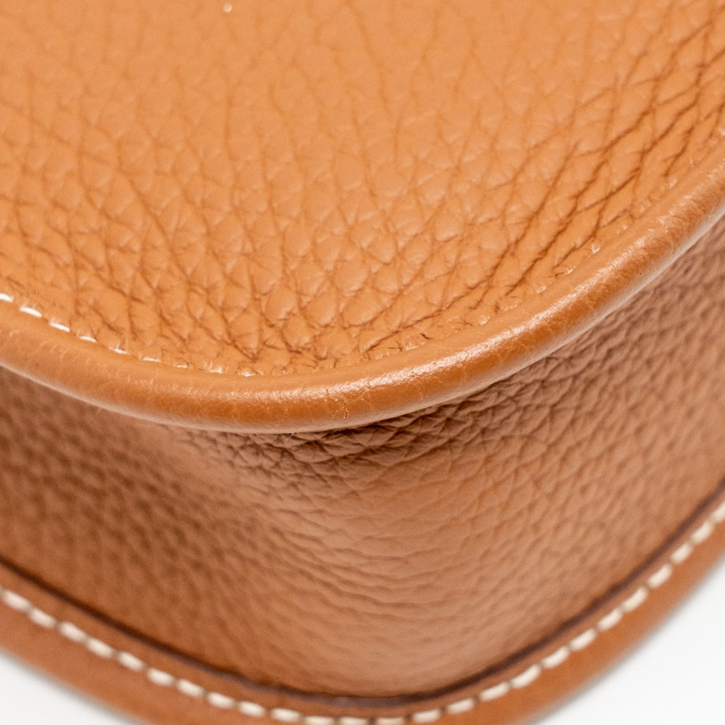 HERMES Mini Evelyn Clemence Gold GHW