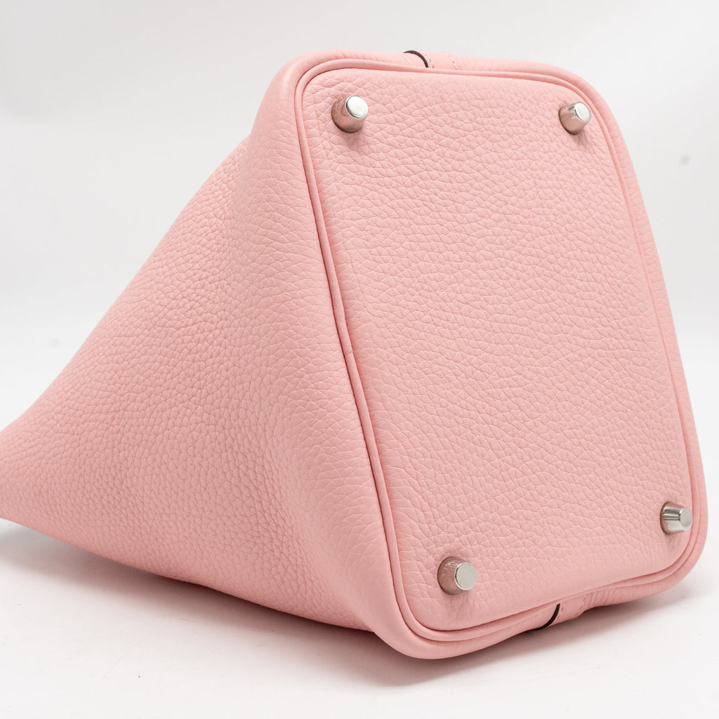 Hermes picotin 18 lock bag clemence 3Q rose sakura SHW