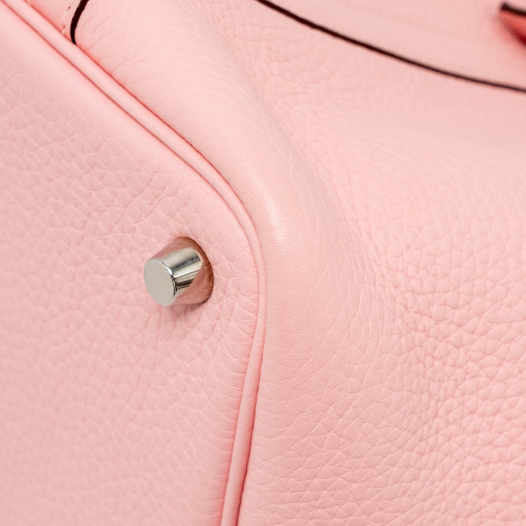 Hermes picotin 18 lock bag clemence 3Q rose sakura SHW