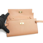 HERMES KELLY TO GO CHEVRE MYSORE LEATHER 2J QUEBRACHO GHW