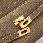 HERMES KELLY COMPACT WALLET EPSOM ETOUPE GHW