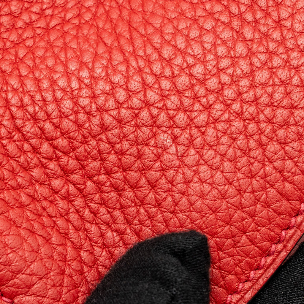 Hermes Lindy 26 clemence rouge Casaque GHW