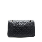 CHANEL 2.55 227 REISSUE CALFSKIN BLACK RUTHENIUM HARDWARE