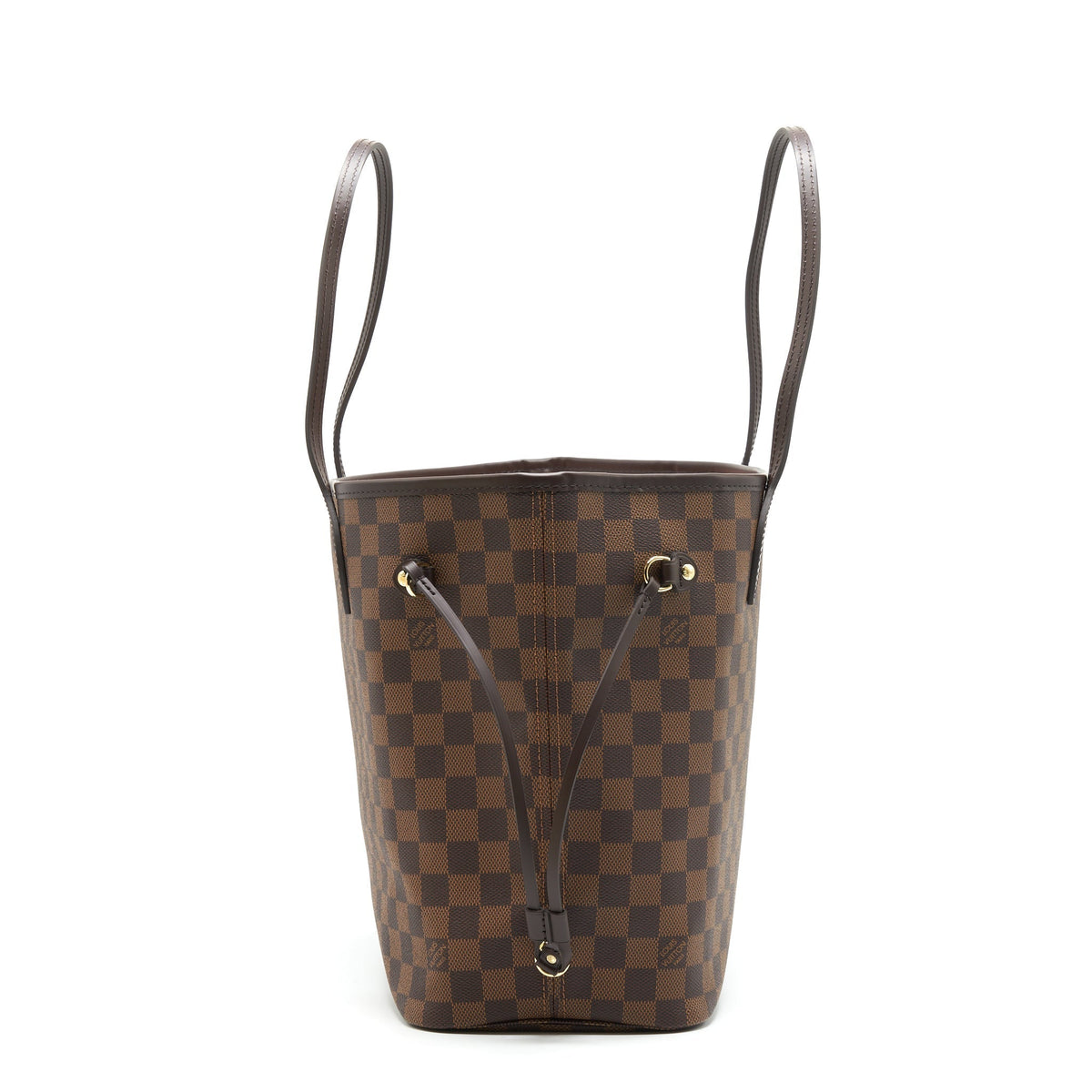 LOUIS VUITTON NEVERFULL MM DAMIER EBENE CANVAS / ROSE BALLERINE