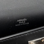 HERMES KELLY POCHETTE SWIFT BLACK SHW