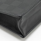 Louis Vuitton infini stand pouch/clutch damier canvas black SHW