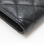 CHANEL CLASSIC PHONE CLUTCH WITH POUCH ON CHAIN CAVIAR BLACK LGHW