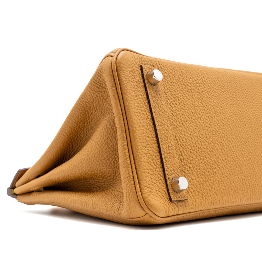 Hermes Birkin 25 Togo Caramel/Lime SHW