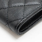 CHANEL CLASSIC PHONE CLUTCH WITH POUCH ON CHAIN CAVIAR BLACK LGHW