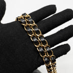 CHANEL MEDIUM CLASSIC DOUBLE FLAP BAG CAVIAR BLACK GHW (MICROCHIP)