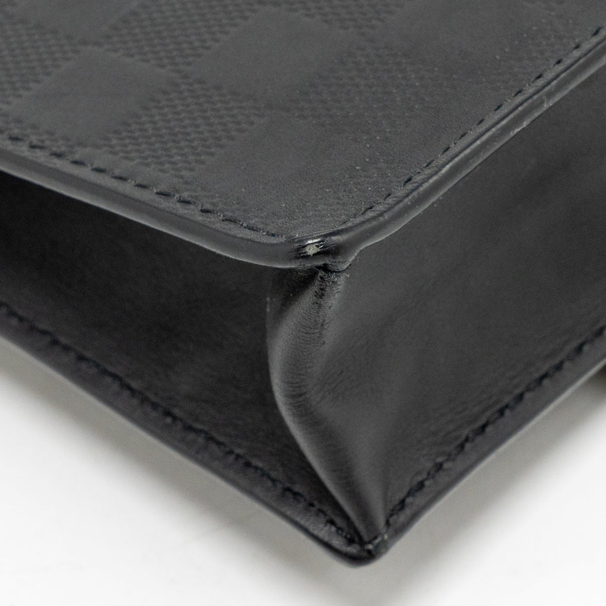 Louis Vuitton infini stand pouch/clutch damier canvas black SHW