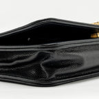 CHANEL BOY WALLET ON CHAIN CAVIAR BLACK GHW