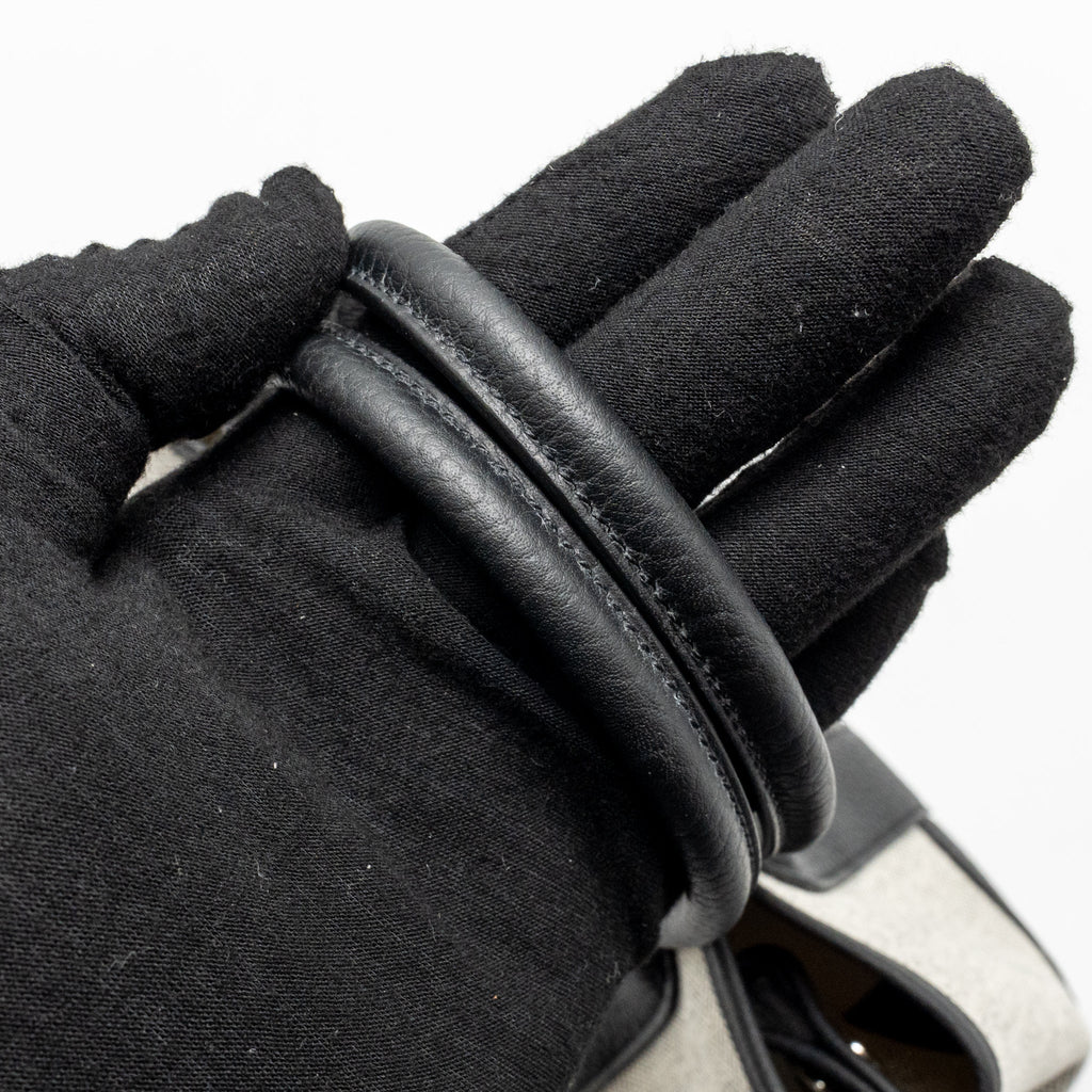Hermes Neo Garden Party 23 NEGONDA/CANVAS ECRU/NOIR SHW