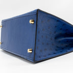Hermes kelly 28 ostrich blue saphir GHW