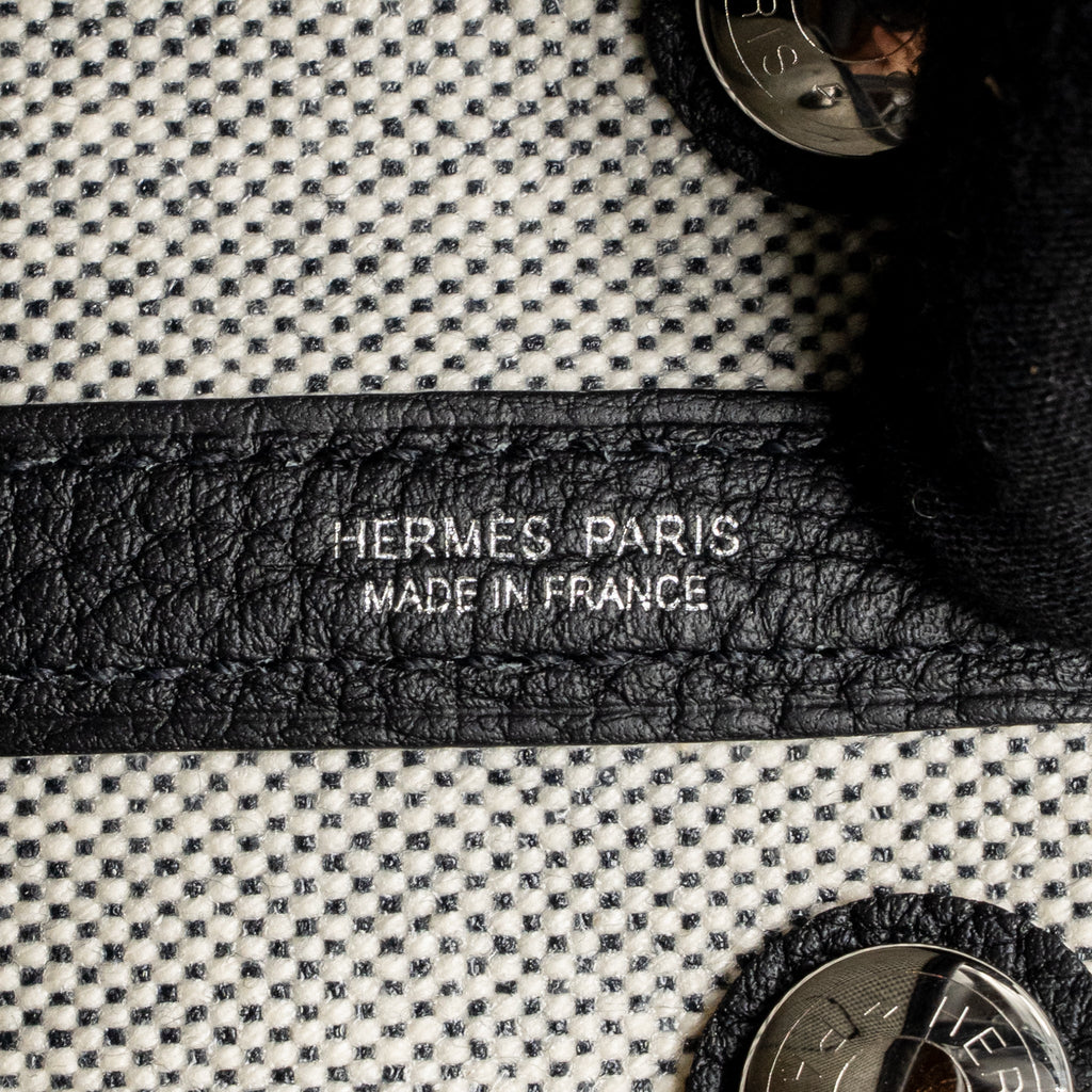 Hermes Neo Garden Party 23 NEGONDA/CANVAS ECRU/NOIR SHW