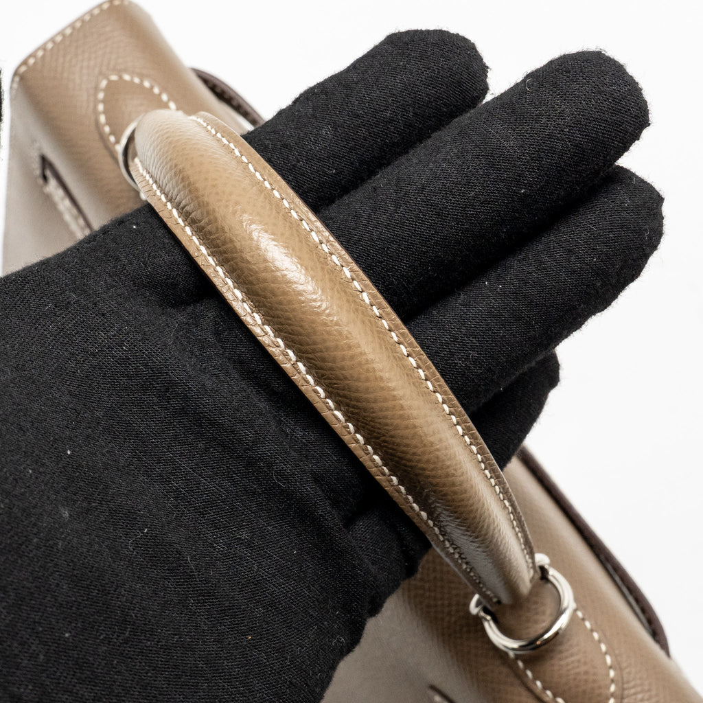 Hermes Kelly 25 Epsom Etoupe SHW