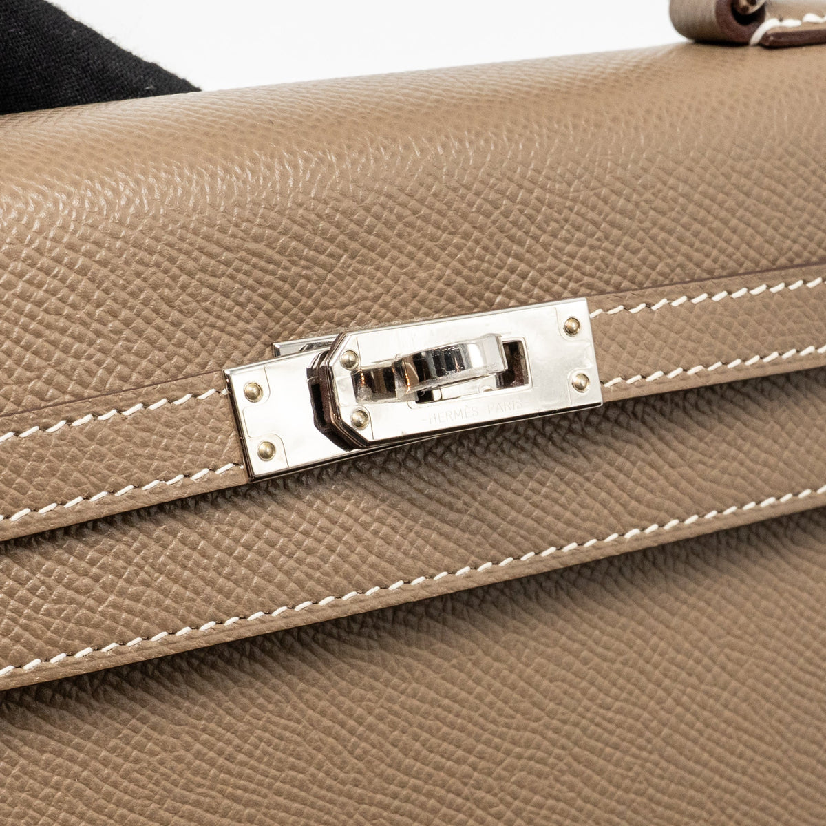 Hermes Kelly 25 Epsom Etoupe SHW