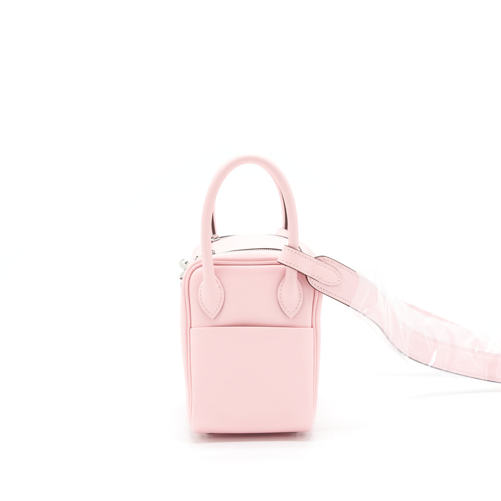 Hermes Mini Lindy Swift 3Q Rose Sakura SHW