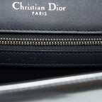 DIOR MEDIUM DIORMA BAG IN METALLIC SILVER SHW