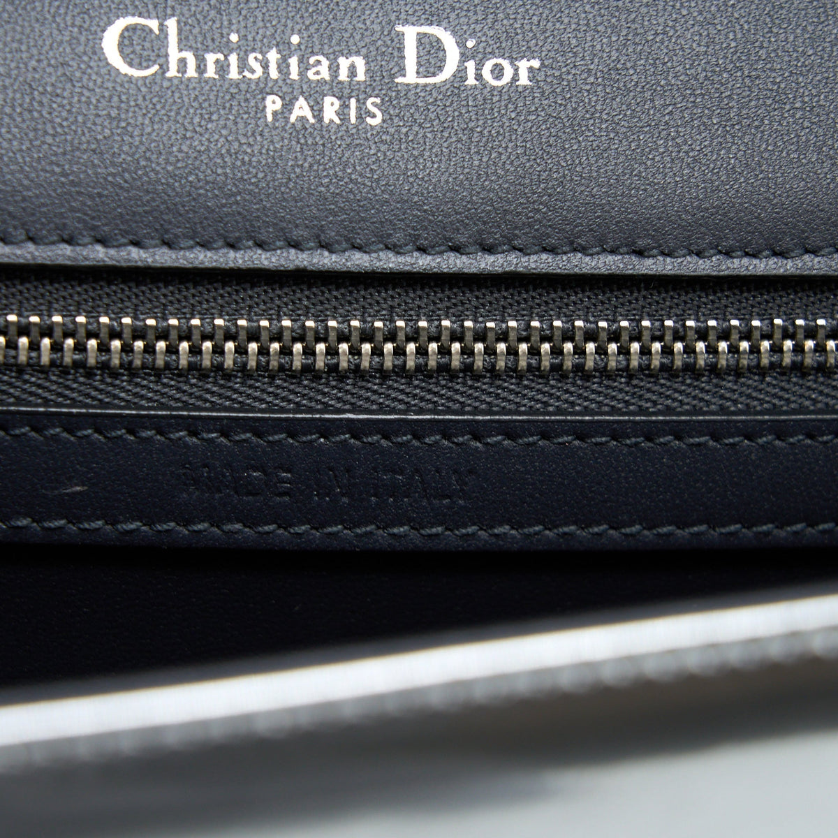 DIOR MEDIUM DIORMA BAG IN METALLIC SILVER SHW