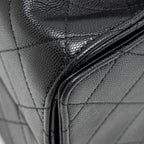 CHANEL 25 SMALL HANDBAG GRAINED CALFSKIN BLACK GHW (MICROCHIP)