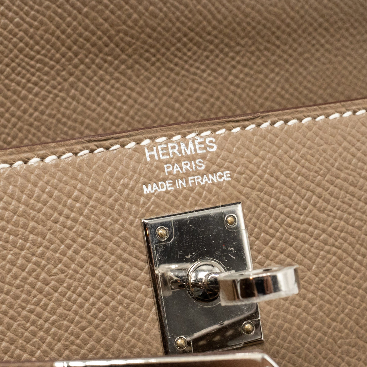 Hermes Kelly 25 Epsom Etoupe SHW