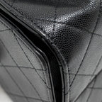 CHANEL 25 SMALL HANDBAG GRAINED CALFSKIN BLACK GHW (MICROCHIP)
